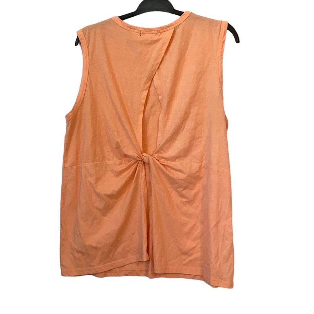 Cotton On Peach Open Twist-Back Casual Tank Top